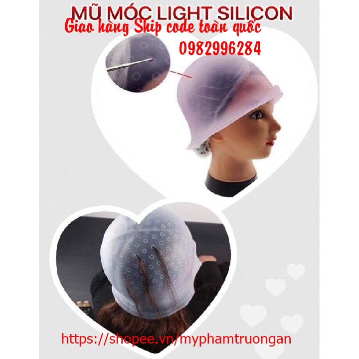 Mũ Móc Light Nhuộm Tóc - Có que chọc thủng gẩy light