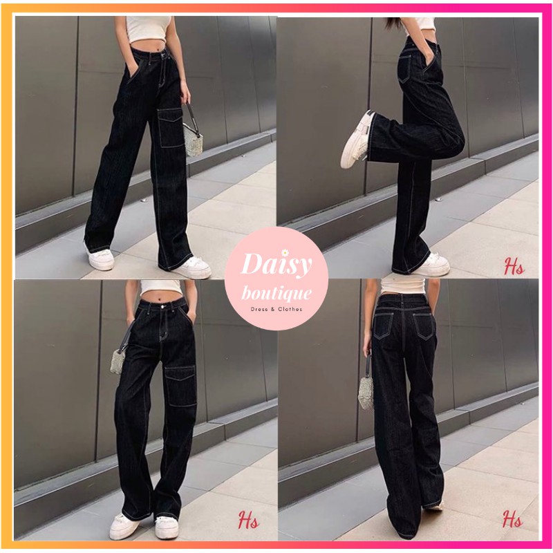 [Hot Trend Hè 2021] Quần Hack Dáng Túi Hộp Đóng Cúc Chất Liệu Thái Chéo Daisy Boutique