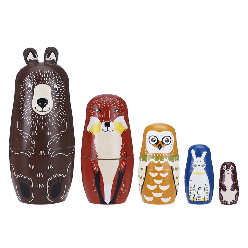 Set 5 búp bê nga Matryoshka thiết kế duyên dáng