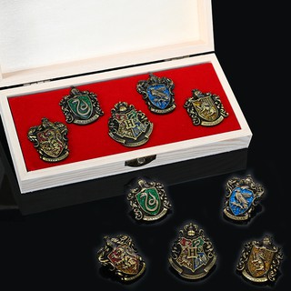 Bộ Huy Hiệu Cài Áo Ba Chiều logo harry Potter Bằng Hợp Kim
