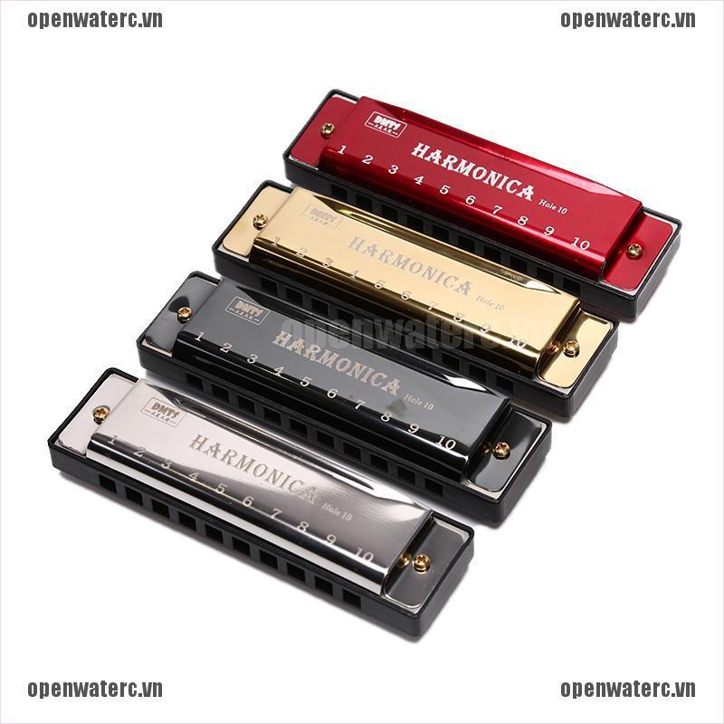 Kèn Harmonica 10 Lỗ Chuyên Dụng Cho Người Mới Bắt Đầu