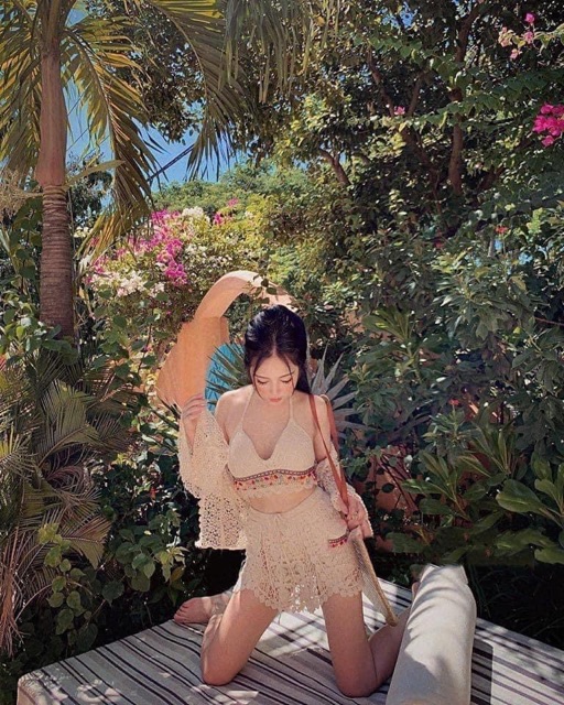 (Hàng sẵn) Đồ bơi, Bikini, đồ điên biển, bộ tắm . Set 3 len móc Siêu Hót . Có ảnh thật | BigBuy360 - bigbuy360.vn