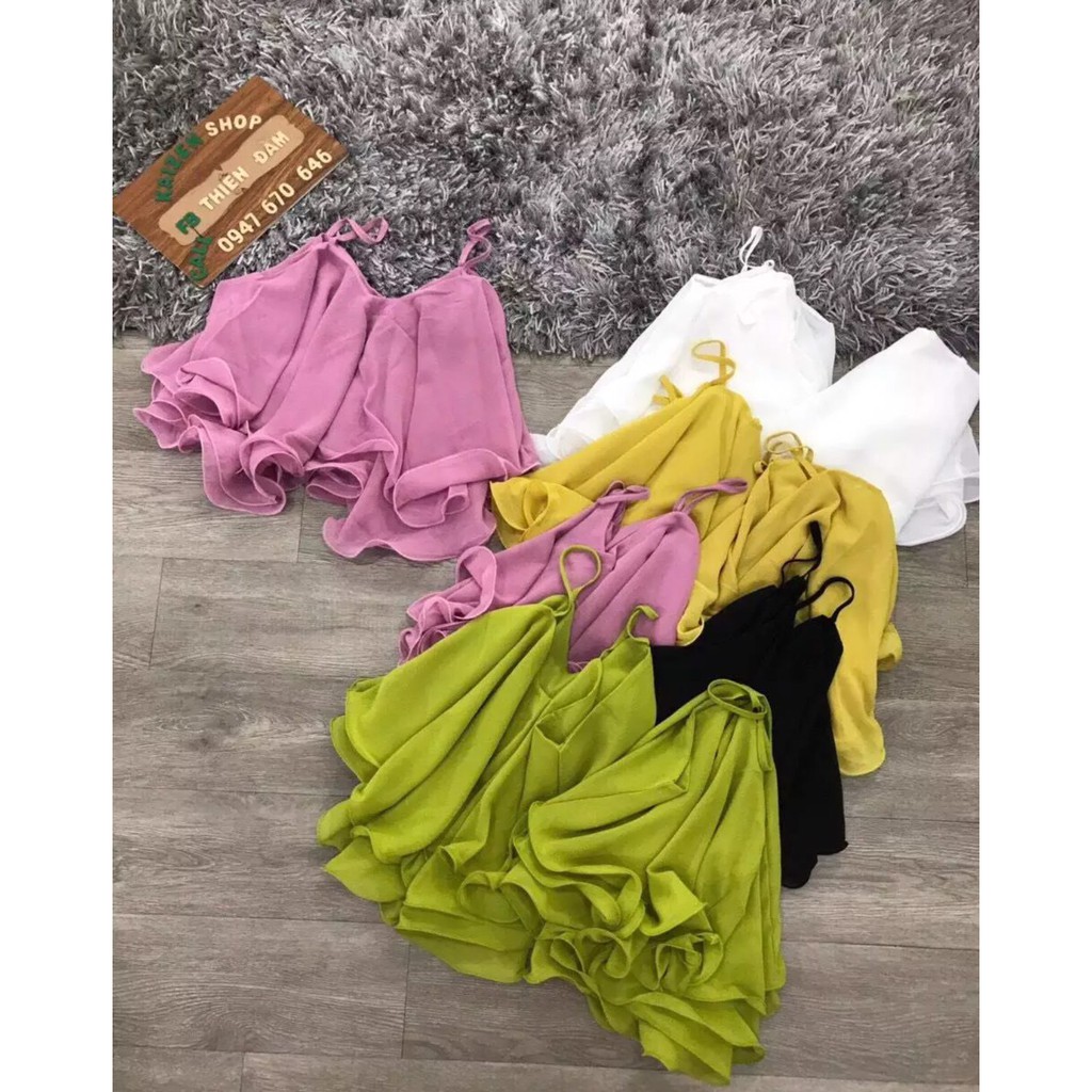 [Mã FAMAYWA giảm 10K đơn 50K] Áo hai dây bèo tầng siêu dễ thương | BigBuy360 - bigbuy360.vn