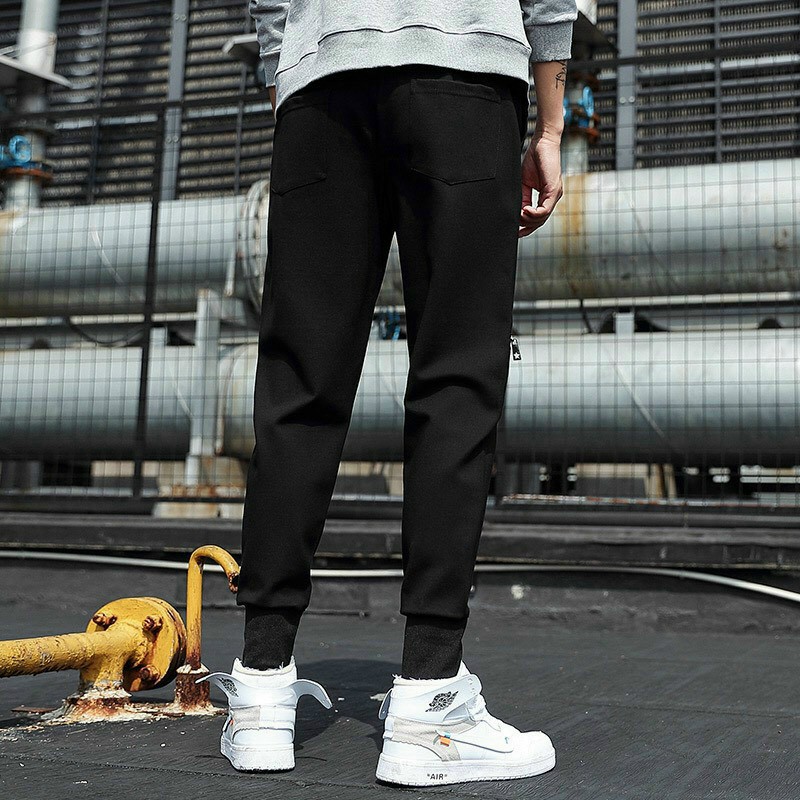 Quần kaki 1 khóa gối Nam Nữ dáng jogger tây âu ống bó thời trang