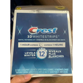 Miếng dán trắng răng Crest 1 hour express hộp 10 miếng/10 ngày