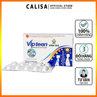 Viên uống Vipteen Vinh Gia hệ miễn dịch tăng sức đề kháng giúp phát triển chiều cao bổ sung canxi trí thông minh