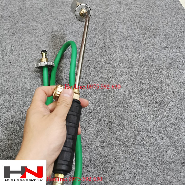 Khò lửa bằng ga cán dài loa inox 40mm