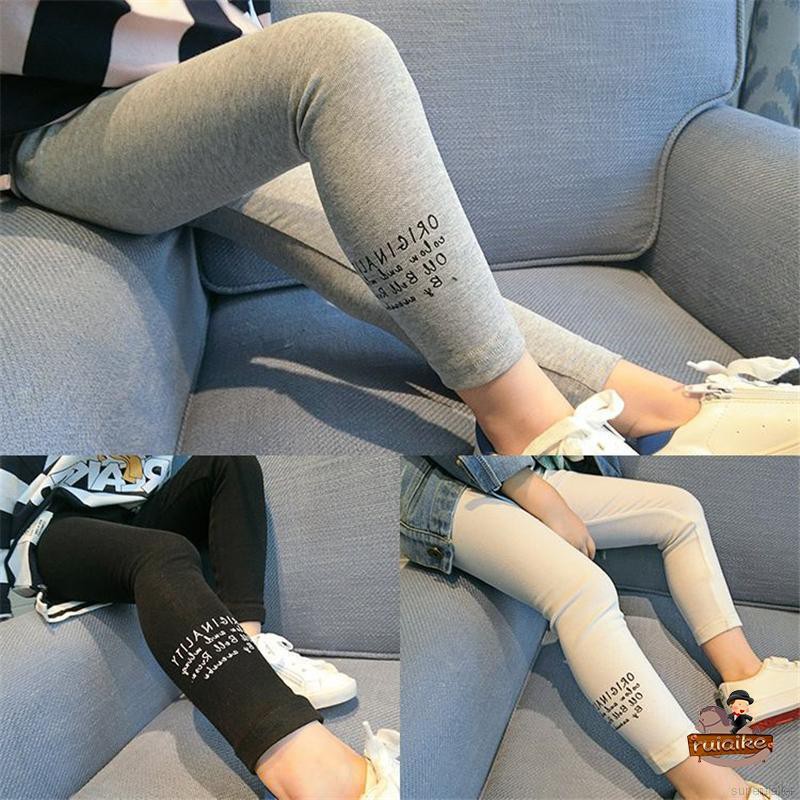 Quần Legging In Chữ Cho Bé Gái Từ 1-8 Tuổi