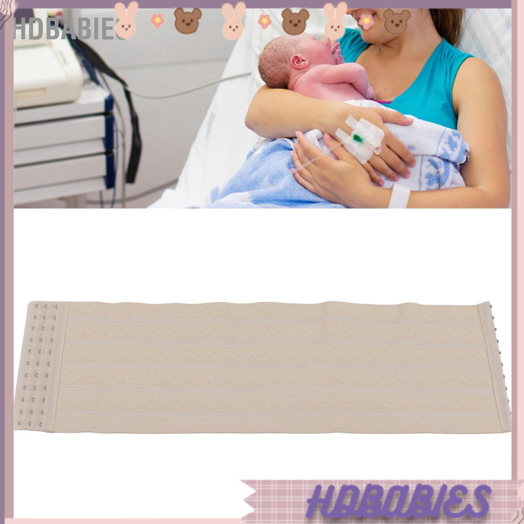 HDbabies 2 cái Băng quấn bụng sau sinh 3 hàng móc co giãn thoáng khí phục hồi bó cho phụ nữ
