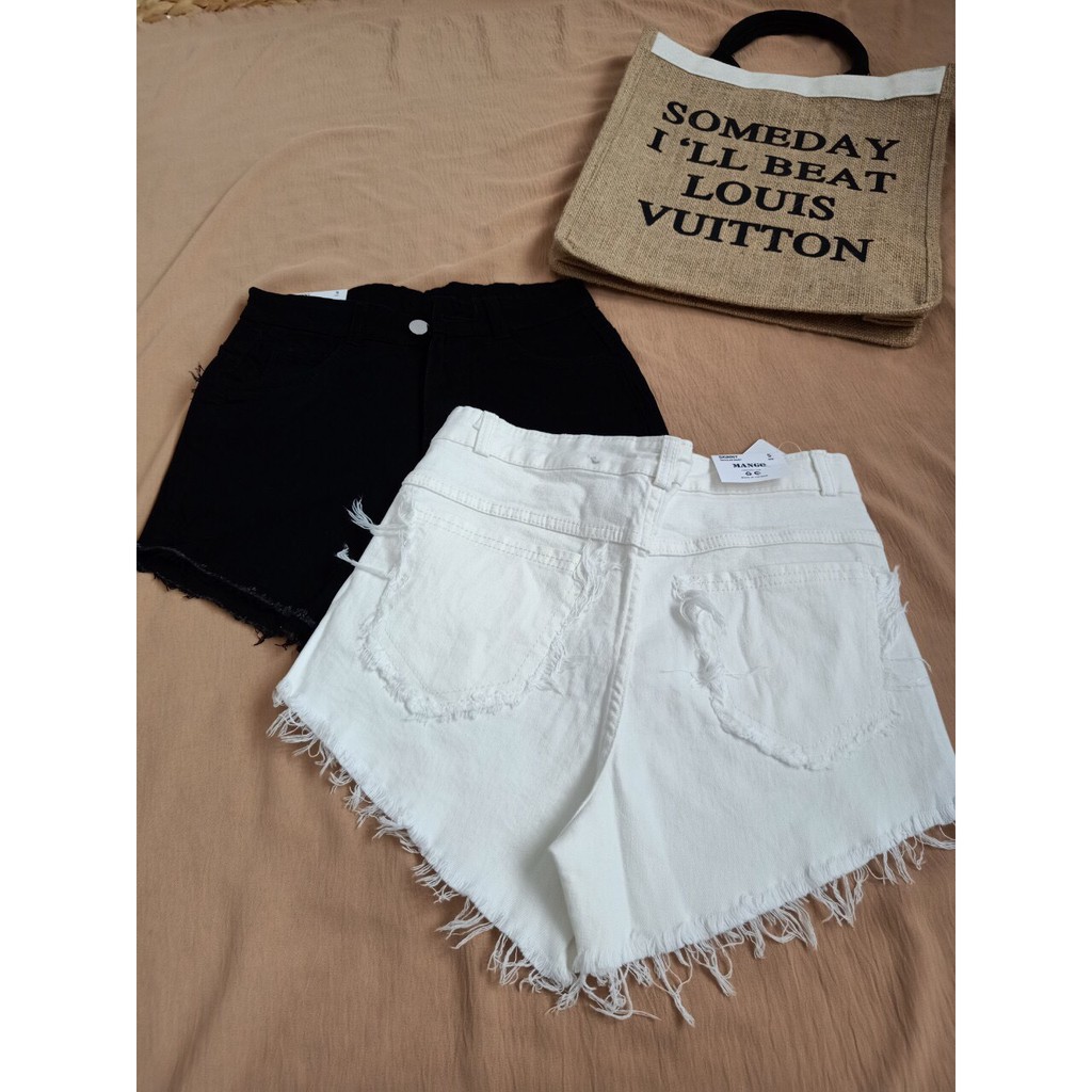 Quần Short Nữ Đen Trắng