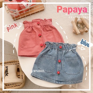 Chân Váy Jeans Chữ A Phong Cách Hàn Quốc Cho Bé Gái