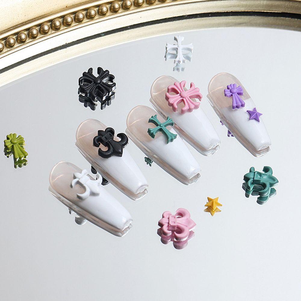 OCEANMAP Khuôn Silicone Làm Móng Tay DIY Hình Chữ Thập Thanh Lịch