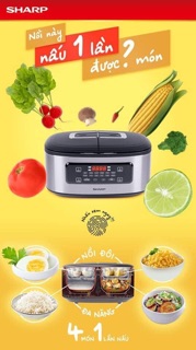 Nồi đôi đa năng Sharp Twin Cooker