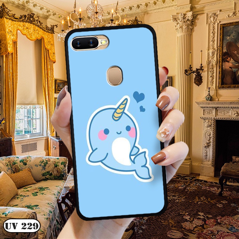 Ốp lưng nhám in hình 3D OPPO R11S