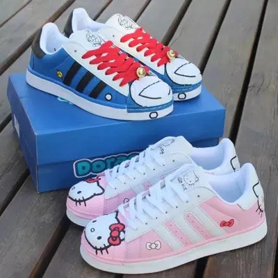 Giày Thể Thao Họa Tiết Hello Kitty Doraemon Size 35-40❤️