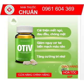 OTIV giúp giảm đau đầu , đau nửa đầu và mất ngủ  ( Hộp 30 viên -hàng chính hãng có tem chống hàng giả)