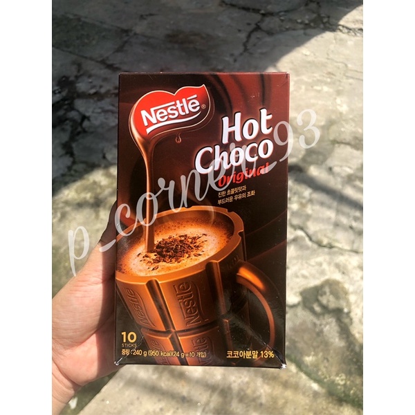 Bột Cacao nguyên chất Nestle Hot Choco 10gói-Nhập khẩu Hàn Quốc