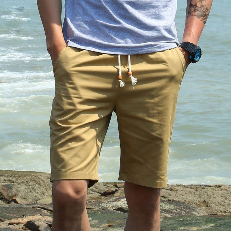Quần ngắn 100% cotton thời trang đi biển dành cho nam