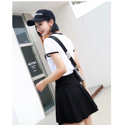 Chân váy chữ A Perty xếp ly dáng ôm kiểu Hàn Quốc dễ thương cho nữ