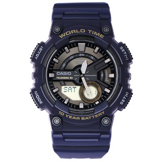 Đồng hồ nam chính hãng casio aeq-110w-2avdf - vỏ nhựa - kháng nước