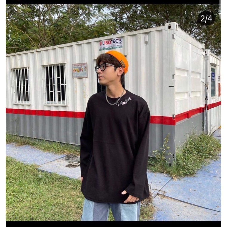 ÁO NỈ NAM NỮ Tay Dài Đen Xám mặc đôi Unisex | BigBuy360 - bigbuy360.vn