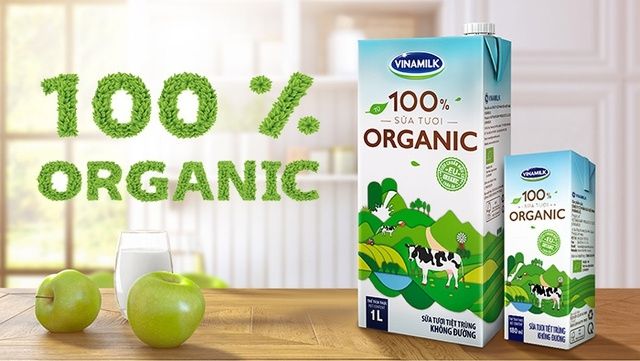 Sữa organic  vinamilk 180ml