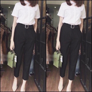 [HOT 2020 - Ảnh thật] Quần baggy đai vuông