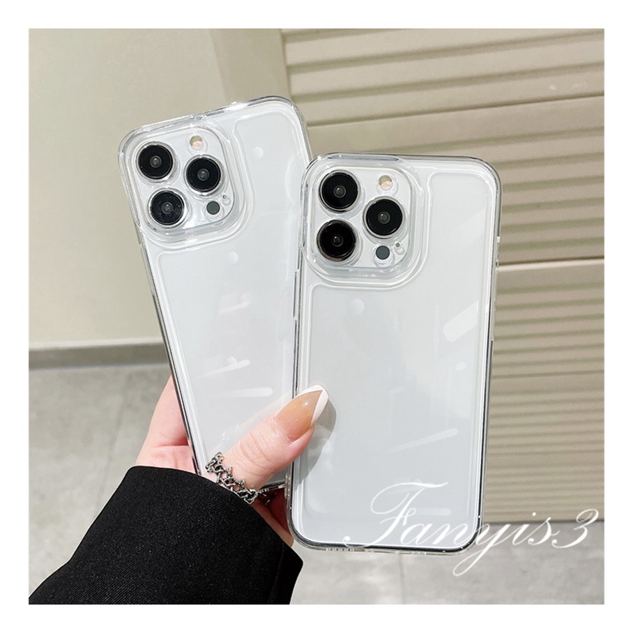 Ốp Điện Thoại TPU Mềm Màu Trong Suốt Cho iPhone 13 12 11 Pro Max XS Max XR X XS 8 7 Plus SE 2020 13 12