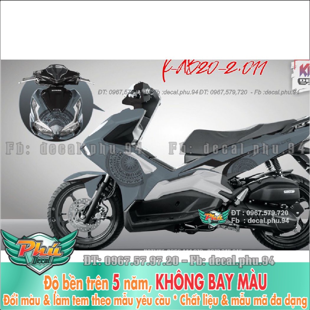 Tem Rời Ab 2020 Trống đồng xám đen (K) -1