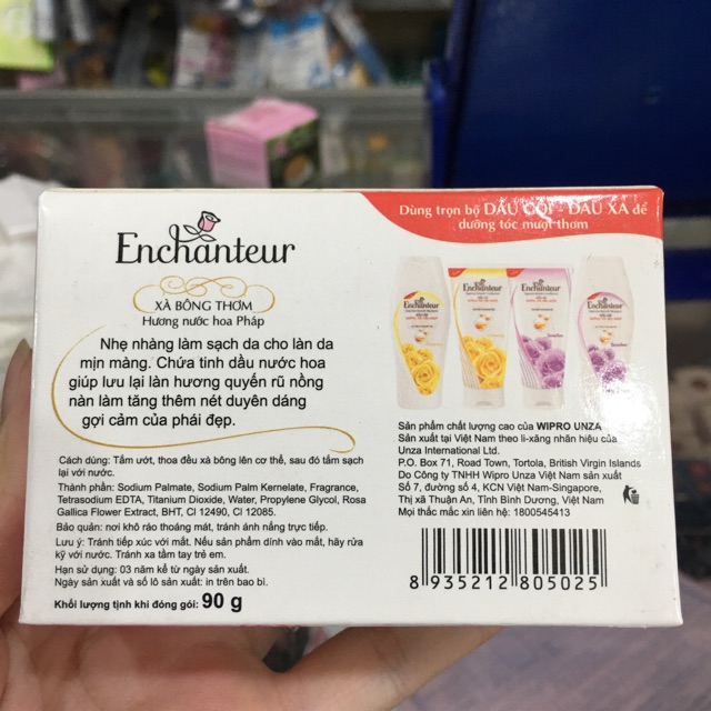 Xà bông thơm Enchanteur hương Romantic 90g