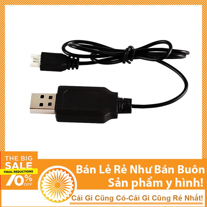 Dây Sạc Pin 3.7V Flycam, Máy Bay Điều Khiển Từ Xa Cổng Vào USB Cổng Ra XH2.54