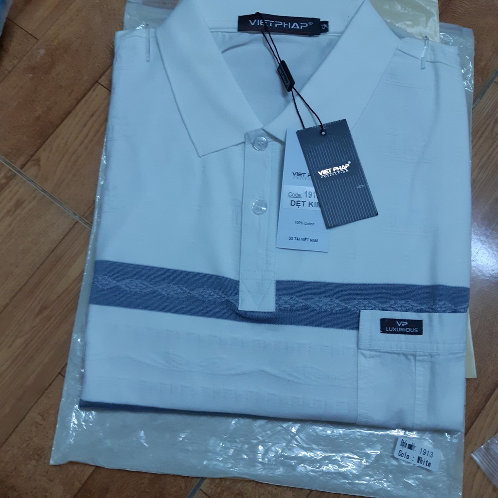 Áo thun nam dệt kim Việt Pháp