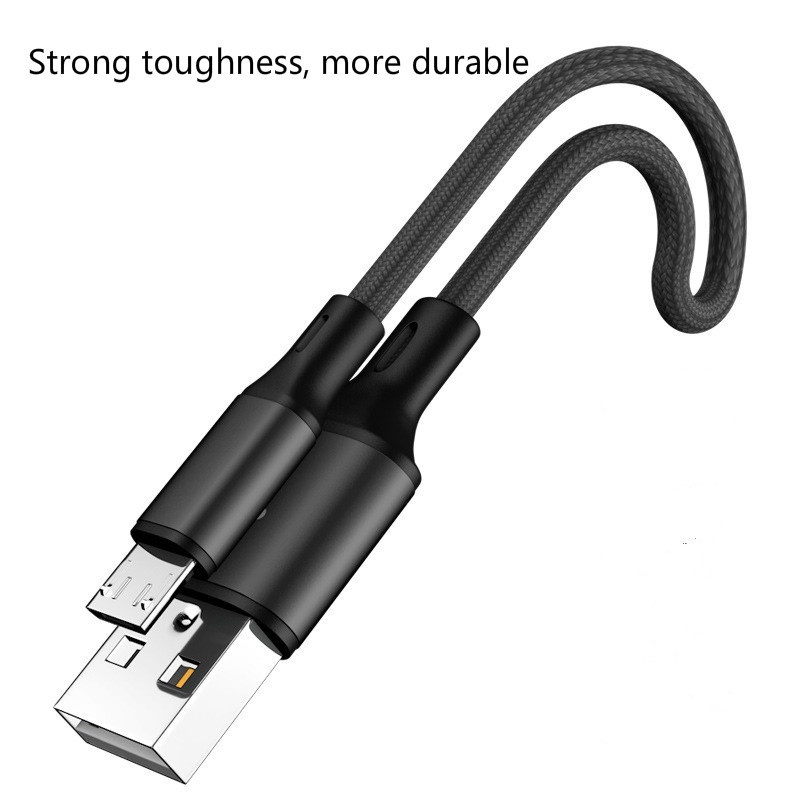 Portable 0.25M Fast Charging Cable For IPhone Android USB-C Type USB Charger Cables Car Data Line