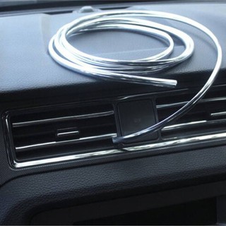 Dán viền trang trí xe hơi mạ crom- Nẹp chữ U trang trí viền cánh cửa mạ chrome dài  1m Free ship 50k
