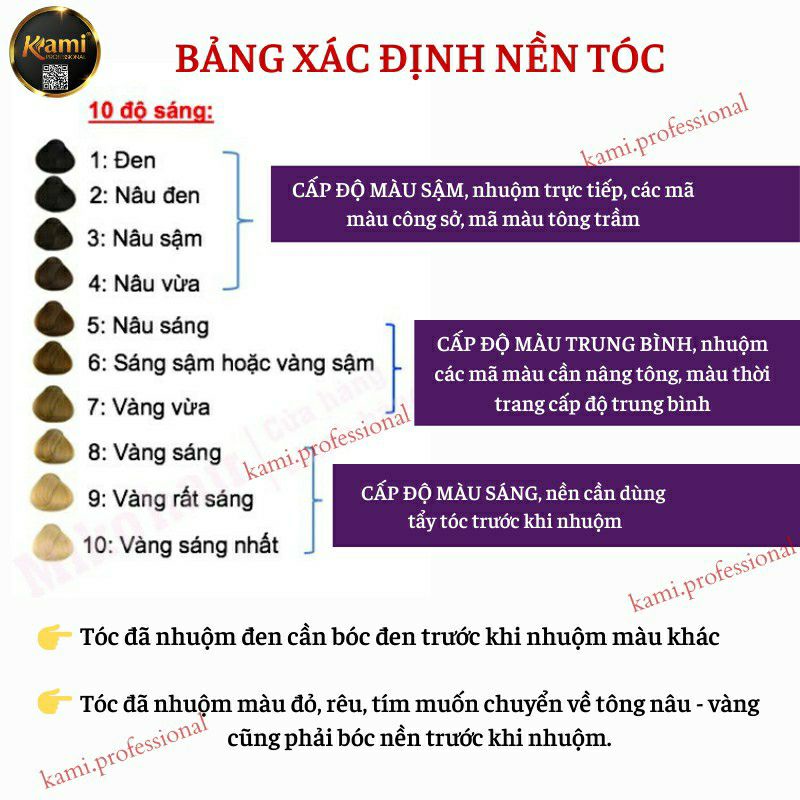 Thuốc nhuộm tóc NÂU LẠNH tại nhà tặng trợ dưỡng và ủ phục hồi sau nhuộm - KAMI 5J