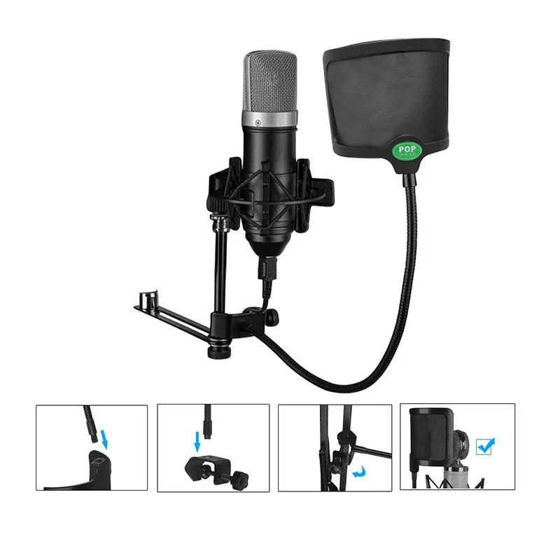 Màng lọc âm, chắn bụi cho micro - pop filter