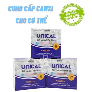 Combo 10 hộp Canxi unical for rice Nhật Bản ( tặng 1 hộp 20 gói), canxi Cho Cả Gia Đình, Sản phẩm của Đề án 818