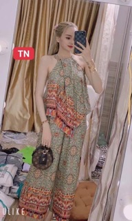 Set yếm thổ cẩm chất lụa