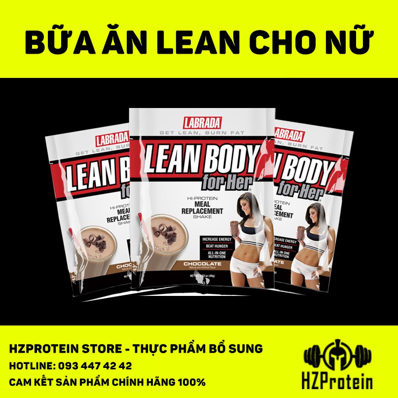LEAN BODY FOR HER - THAY THẾ BỮA ĂN DÀNH CHO NỮ (DẠNG GÓI TIỆN LỢI) |  Shopee Việt Nam