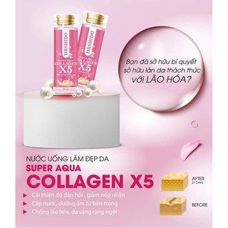 Collagen X5 nước uống collagen x5 aqua collagen