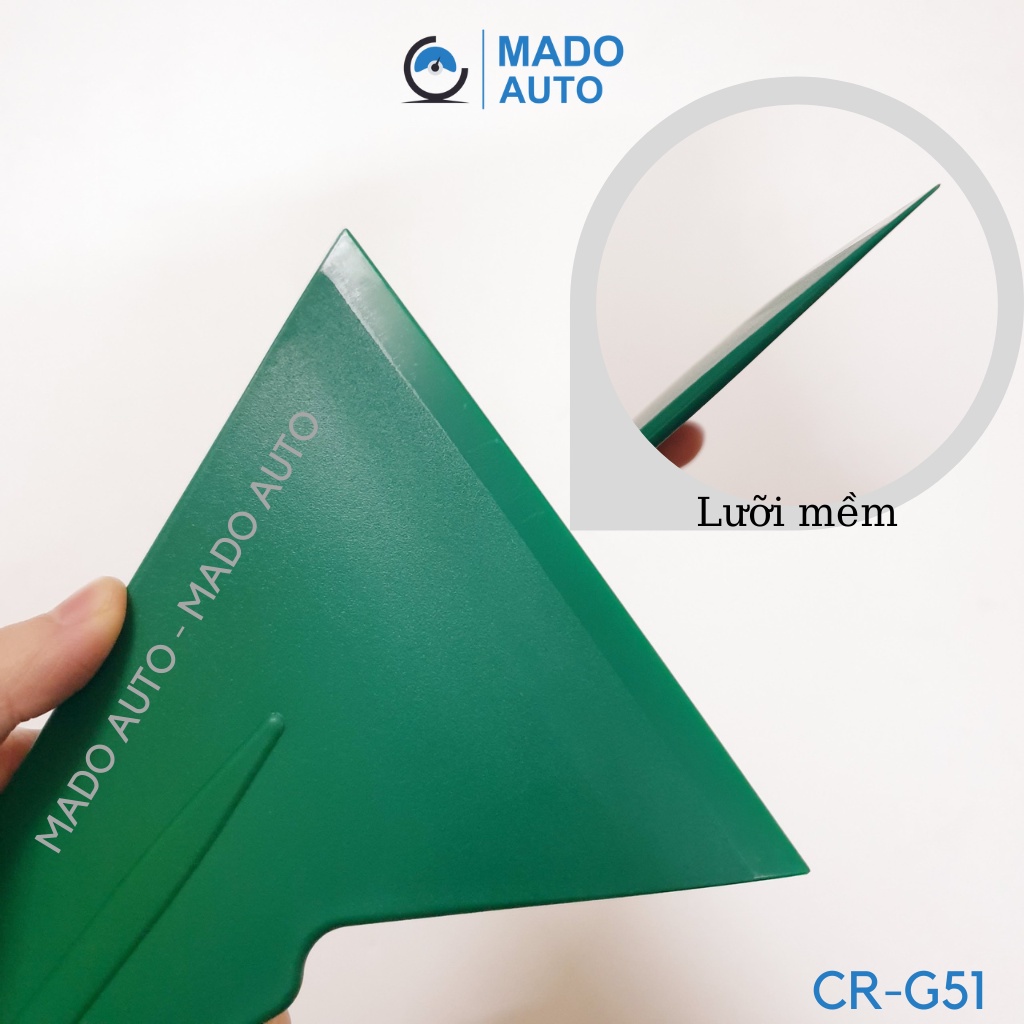 Gạt nhựa dán Film Phim cách nhiệt ô tô, dụng cụ dán Decal nhà kính cỡ lớn, lưỡi mềm MADO AUTO Plastic Squeegee CR-G51