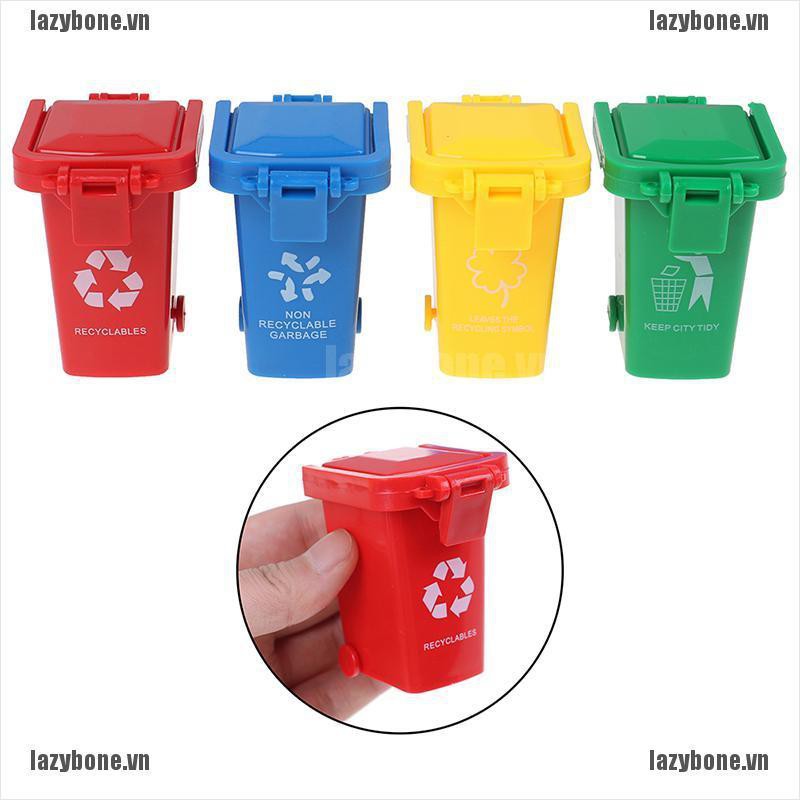Bộ 4 Mô Hình Đồ Chơi Thùng Rác Dễ Thương