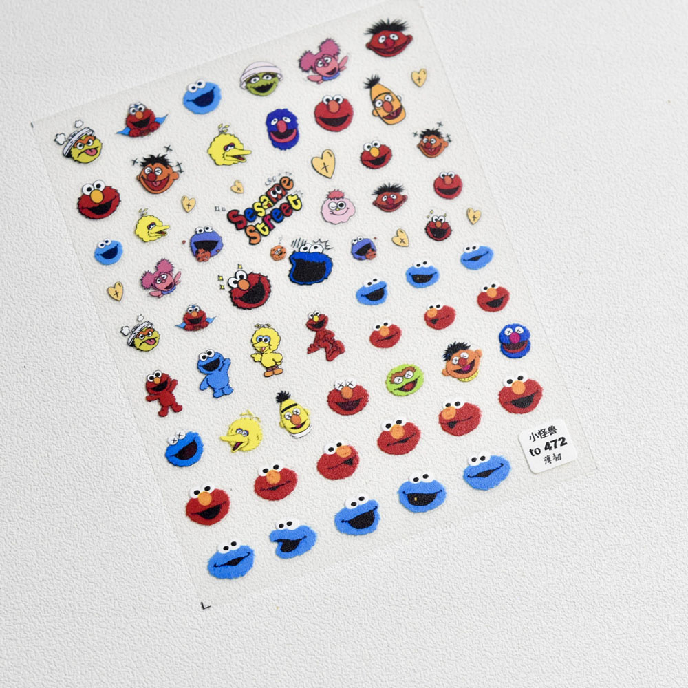 Miếng Dán Trang Trí Móng Tay Hình Hoa Hướng Dương / Chim / Gấu / Trái Tim 3d Diy Mới