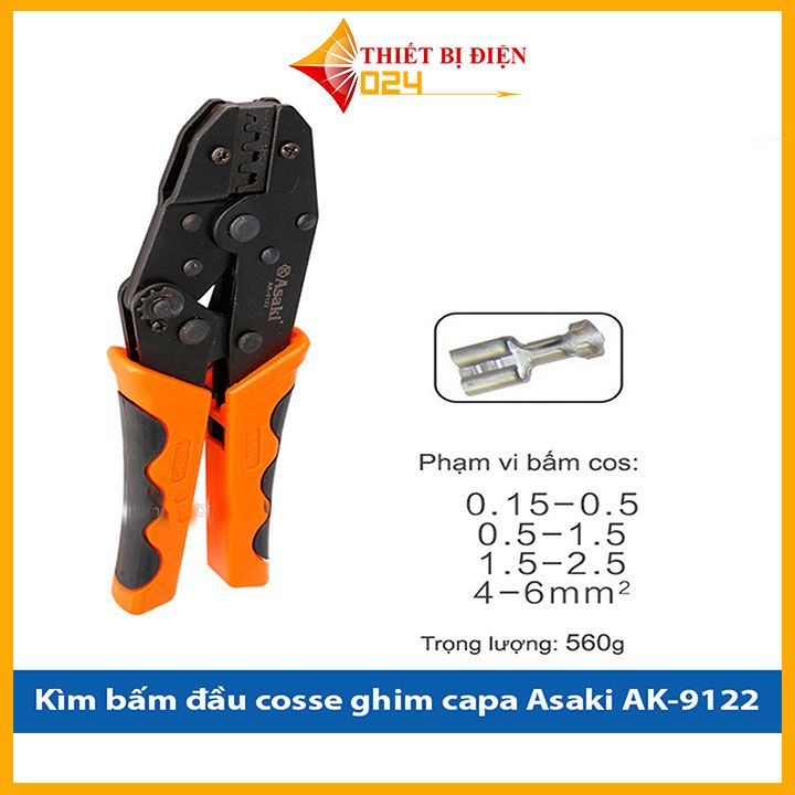 Các loại kìm bấm cos Asaki, cốt Asaki, kềm bấm đầu cote Asaki, bấm cosse chuyên nghiệp, đa năng, chính xác cao