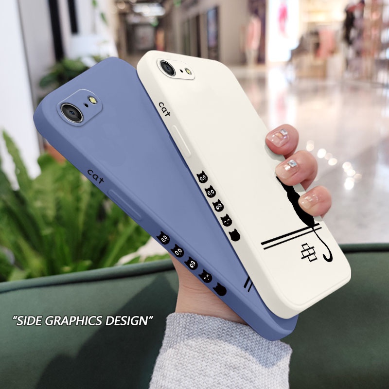 Ốp Điện Thoại Silicone Dẻo In Hình Mèo Năm Mới Cho IPhone 8 7 6 6S Plus SE 2020