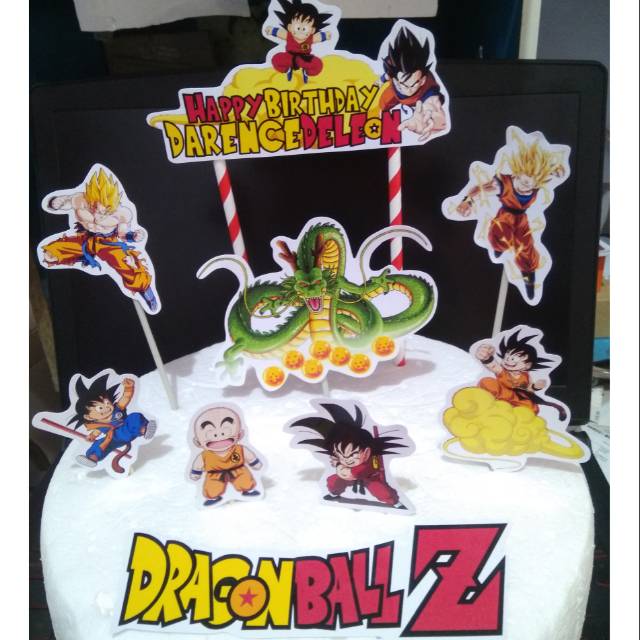 Phụ Kiện Trang Trí Bánh Kem Hình Dragon Ball Z Dễ Thương
