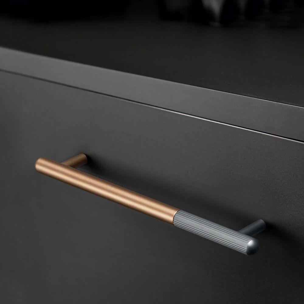 Tay Nắm Cửa Tủ Bếp Bằng Hợp Kim Nhôm Màu Xám