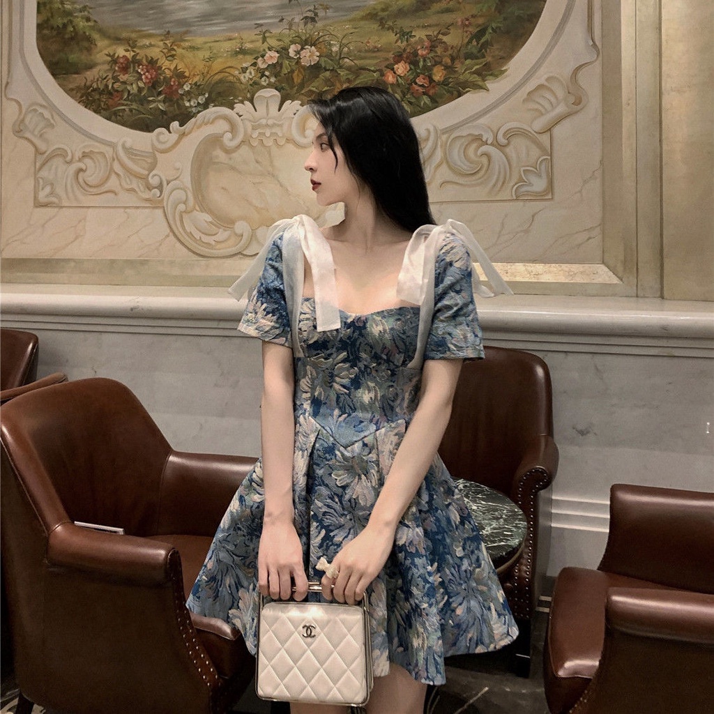 Đầm Dự Tiệc Hoạ Tiết Hoa Thiết Kế Quyến Rũ Cho Phái Nữ