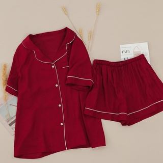 Bộ Pijama Nữ Ngắn tay- Chất Liệu Lụa Cao Cấp