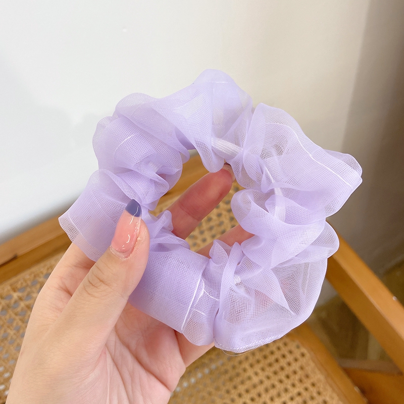 Dây cột tóc thời trang phong cách Hàn Quốc màu tím mộng mơ cho nữ
